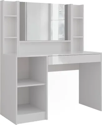 Obrázek produktu pro Toaletní stolek Vicco Sherry Bílá/bílý vysoký lesk 119.8 cm 4 díly, Model 57582