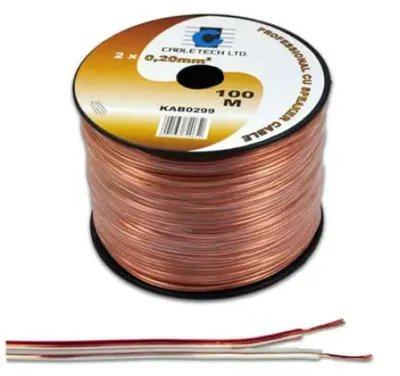 Obrázek produktu pro Kab0331: Reproduktorový kabel, průměr 6 mm