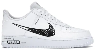 Produktbild von Nike Air Force 1 Low Sketch White Black - EU 41