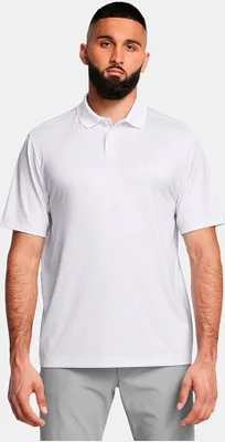 Produktbild von Under Armour Golf Perf 3.0 Printed Kurzarm-poloshirt Weiß L / Regular Weiß L