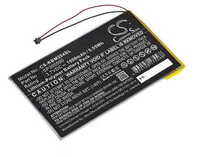 Produktbild von TECHTEK Akku Kompatibel mit [Kobo] Aura HD, N204-KBO-B Ersetzt SP305590