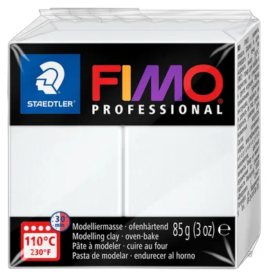 Zdjęcie produktu dla STAEDTLER® 8004-0 Masa modelarska Fimo prof 85 g, biała