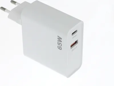 Produktbild von Hakai 65W Super-Schnell-Ladegerät für Xiaomi Mi 11 Ultra 3A Netzteil 3000mAh weiß Typ-C Adapter + 3.0 USB-A Quick-Charge Travel-Charger + Hakai Pad