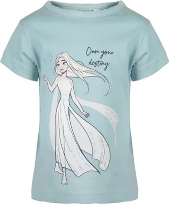 Produktbild von Disney Die Eiskönigin Elsa Kinder T-Shirt – Blau / 98/104