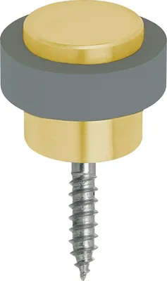 Produktbild von Bodentürstopper Türpuffer Türstopper ø 48mm (Bohr) Edelstahl messigfärbig