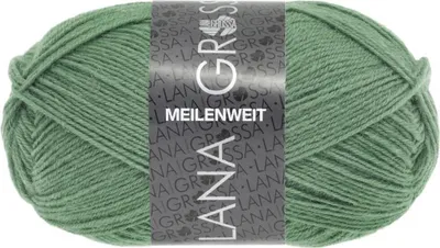 Produktbild von Lana Grossa - Meilenweit 4-fach 50g 1377 graugrün
