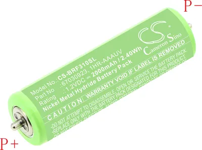 Immagine prodotto di Batteria ricaricabile per Panasonic e Braun, 2000 mAh, Ni-MH