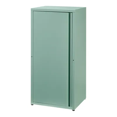 Zdjęcie produktu dla Metalowa szafka "Burlöv" z 1 drzwiami i 2 półkami Stal 88 x 40 x 35 cm Miętowa zieleń