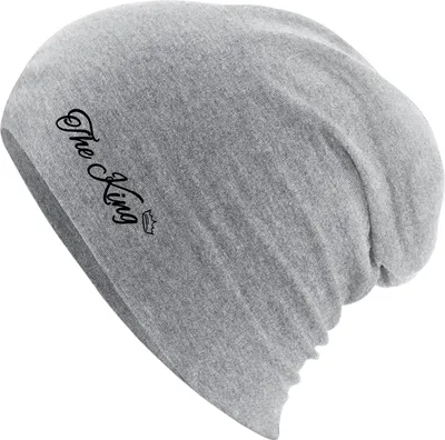 Produktbild von Huuraa Beanie The King Krone Heather Grey One Size Baumwolle und Elasthan Mütze Geschenkidee