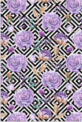 Produktbild von MuchoWow® Poster Blumen - Rosen - Abstrakt 120x180 cm - Kunstposter