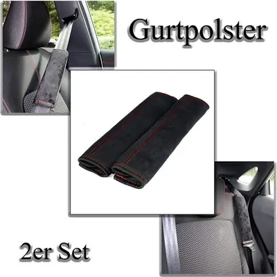 Produktbild von 2 Premium Gurtpolster Auto Gurtschoner Sicherheitsgurt Polster Kindersitz Schoner