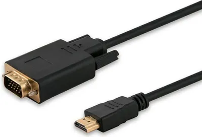 Obrázok produktu pre Savio CL-103, 1,8 m, Typ HDMI (štandard), VGA (D-Sub), Samec, Samec, Priamy
