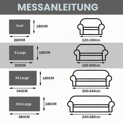 Produktbild von Sofa Überwurfdecke Chenille Grau X-Groß 180 x 300 cm