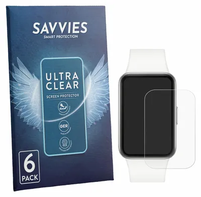 Produktbild von 6x Für Samsung Galaxy Fit3 Schutzfolie Savvies Displayschutz Display Schutz Folie Klar Transparent
