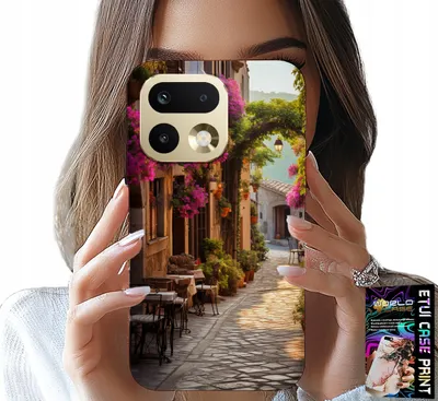 Produktbild von Etui Do Realme 16 Pro+ 5G - Malownicza Uliczka Z Kawiarnią + Folia