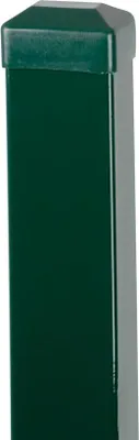 Image de Poteau Strend Pro EUROSTANDARD, 1700/60x40/1,25 mm, vert, carre, capuchon, Zn+PVC, RAL6005