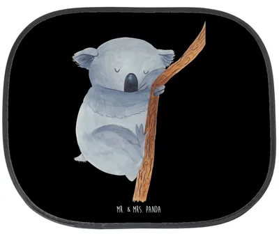 Produktbild von Mr. & Mrs. Panda Auto Sonnenschutz Koalabär - Schwarz - Geschenk, Bär, Hitzeschutz, Seitlicher, Schlafzimmer, Traum, Lustige Sprüche, Sonnenblende, autofenster, Koala