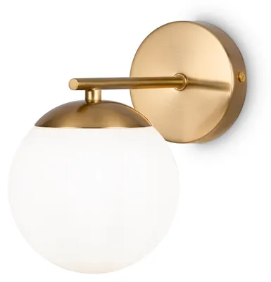 Obrázok produktu pre Nástenná lampa MARBLE v mosadzno-zlatej farbe, 1xE27x60W, kov, rozmery: 20x21x21 cm, IP20, Maytoni