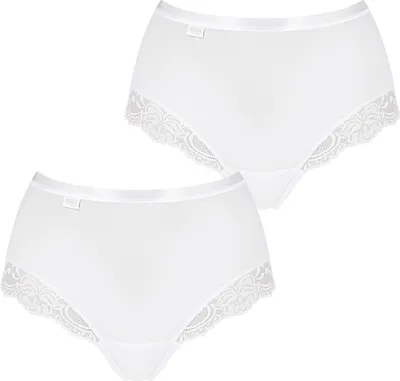 Produktbild von sloggi Damen Maxislip 2-Pack Romance - WHITE - Größe 40