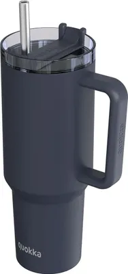 Immagine prodotto di Quokka, tazza sottovuoto da 950 ml con cannuccia e manico ergonomico, grafite
