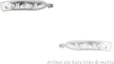 Produktbild von Johns, Led-Spiegelblinker passend für Mercedes 639 Viano 09/03-08/09 Set links & rechts Fahrers.  2308200821 2308200721 A2308200721 2308200721 2308200