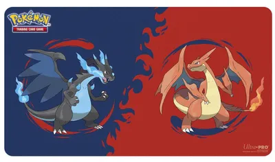 Produktbild von Ultra Pro Mega Charizard X & Mega Charizard Y Playmat für Pokémon TCG