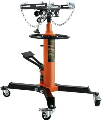 Obrázek produktu pro Zvedák převodovky 500 KG - Zvedák motoru pro bloky motorů - Robustní líný zvedák v oranžové barvě - Ideální pro dílny a garáže