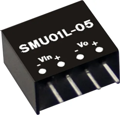 Produktbild von MEANWELL SMU01M-15, DC DC-Wandler, 12:15V 67mA 1W