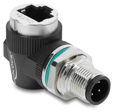 Obrázok produktu pre DeLOCK 90664, D-coded 4 pin, RJ-45, Čierna