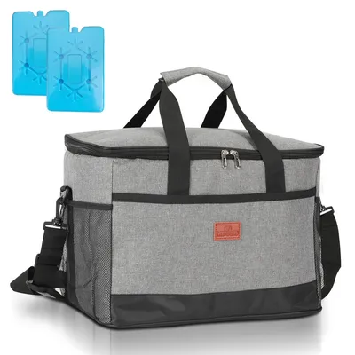 Immagine prodotto di Fiqops borsa frigo leggera e impermeabile con borsa frigo da picnic 15 litri, grigio