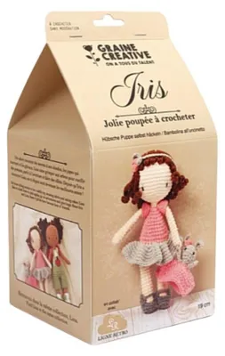 Productafbeelding van Graine Creative Haakset: Iris, een amigurumi-pop - Creatieve speelgoedset