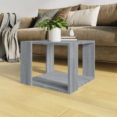 Produktbild von "2026 Promotion" Couchtisch Wohnzimmer - Kaffeetisch - Grau Sonoma - 40x40x30 cm Holzwerkstoff - Sofatisch CC27937