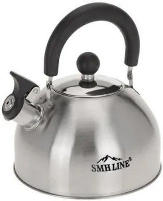Imagen del producto de Hervidor de acero inoxidable, 2,5 litros, con silbato, para la cocina