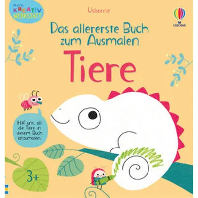 Produktbild von Kleine Kreativ-Werkstatt - Das allererste Buch zum Ausmalen: Tiere