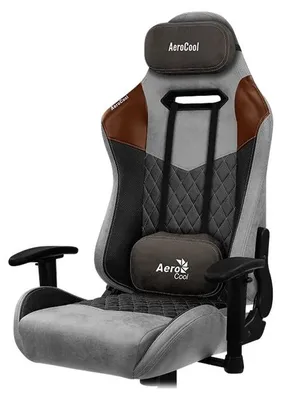 Produktbild von Aerocool DUKE AeroSuede, Universal-Gamingstuhl, 150 kg, 125 kg, Nylon, Stahl, Schwarz, Grau