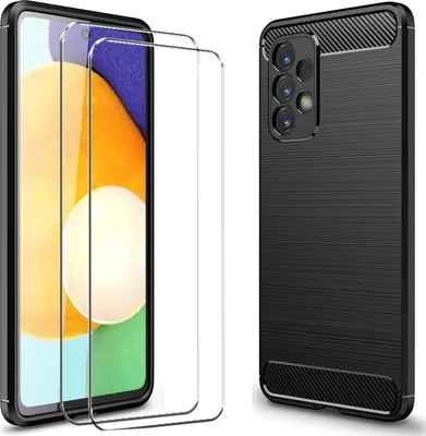 A phone case and screen protector set is displayed against a white background.