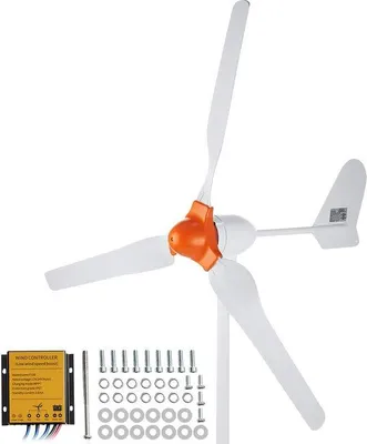 Produktbild von Windturbinen-Generator, 800W 12V - 3 Blätter mit MPPT-Regler - Startgeschwindigkeit 2,5 m/s - für Haus, Hof oder Boot