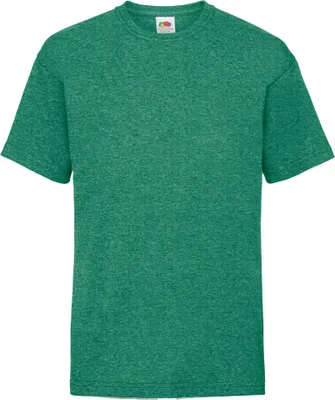 Produktbild von Fruit of the Loom Valueweight T Kids Farbe: retro grün meliert Größe: 140