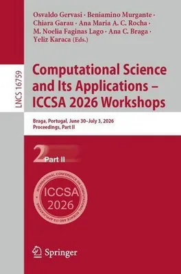 Obrázok produktu pre Computational Science and Its Applications - ICCSA 2026 Workshops