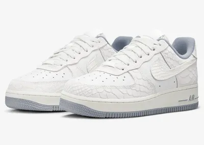 Produktbild von Nike Air Force 1 Low '07 White Python Sneaker Schuhe 44 US 10 DX2678-100 Weiß