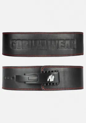 Produktbild von Gorilla Wear Halftergurt - 4 Zoll Premium-Leder-Hebelgürtel - Schwarz - L/XL