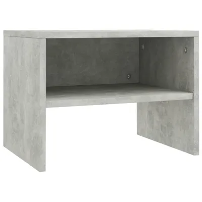Image de Table de chevet Gris béton 40x30x30 cm Bois ingénierie