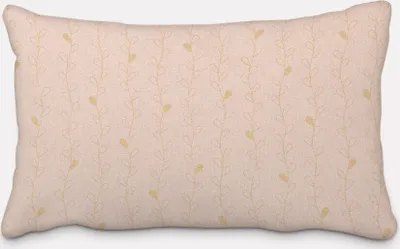 Produktbild von SCHÖNER LEBEN. Kissenhülle Metallic Blätterranken rosa gold Größe 60x80cm (HxB) 60x80cm (HxB) Größe