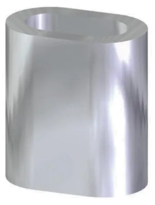 Produktbild von Pressklemme aus verzinntem Kupfer, 3 mm Ø, 10 Stück, für Drahtseile