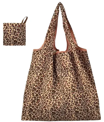 Productafbeelding van Vrouwen Shopper Tas met Luipaardpatroon, Ideaal voor Werk en Winkelen
