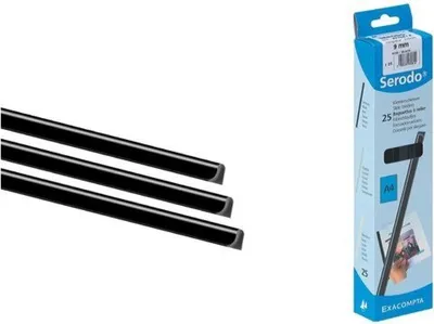 Produktbild von EXACOMPTA Klemmschiene Serodo, A4, 12 mm, schwarz (335166800)