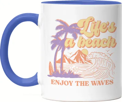Produktbild von Live's a Beach Tasse Blau Ocean Child Sun Strand Beach Urlaub Surfen