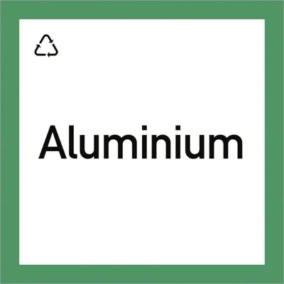 Produktbild von Dreifke® Wertstoffkennzeichnung "Aluminium", Kunststoff, 300x300 mm