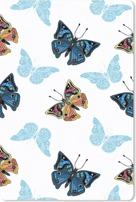 Produktbild von MuchoWow® Mauspad Mousepad Schmetterling - Insekten - Muster - Sommer 18x27 cm - Mousepads - Maus Mat - Pad - Mausunterlage