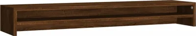 Zdjęcie produktu dla vidaXL Podstawka pod monitor brązowy dąb 100x24x13 cm materiał drewnopochodny